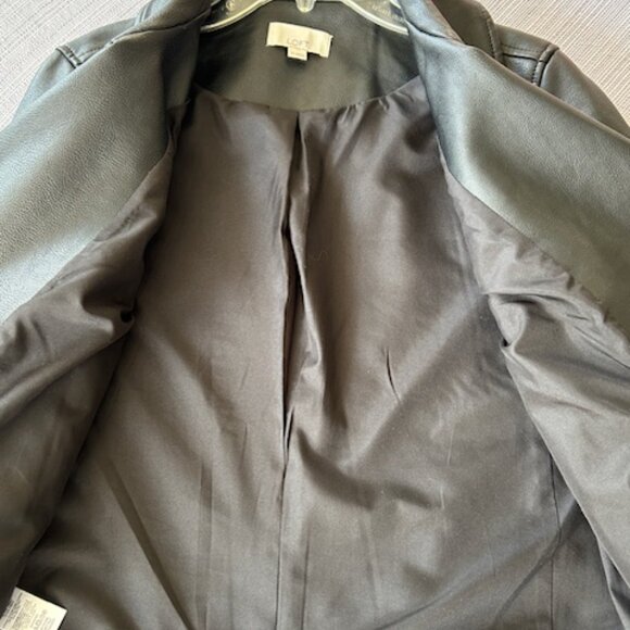 Loft faux leather biker jacket - size Small - Picture 3 of 7